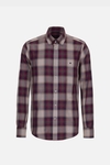 Chequered twill shirt