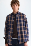 Chequered twill shirt