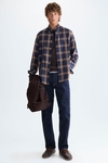 Chequered twill shirt