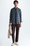 Chequered twill shirt