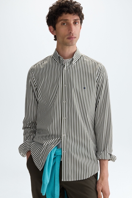 CANDY STRIPE POPLIN SHIRT