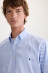 Candy stripe poplin shirt