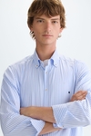 Candy stripe poplin shirt
