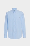 Gingham check poplin shirt
