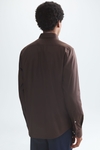Washed twill shirt