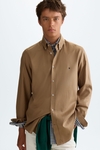 Washed twill shirt