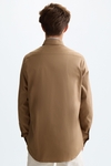 Washed twill shirt