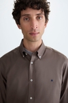 Washed twill shirt