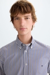 Candy stripe poplin shirt