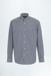 Gingham check poplin shirt