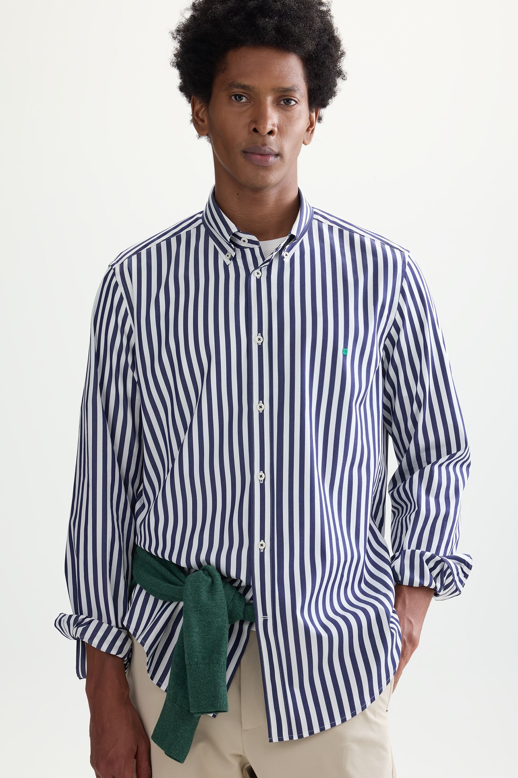 Candy stripe poplin shirt
