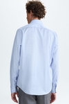 Spread collar Oxford pinstripe shirt