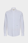 Camisa nido de abeja cuello italiano