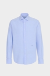 Camisa nido de abeja cuello italiano