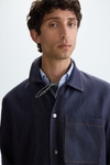 Cotton denim overshirt