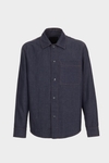 Cotton denim overshirt