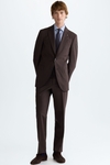 Tropical wool classic fit suit jacket