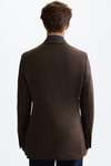 Cotton textured knit relaxed fit blazer