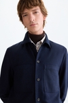 Wool flannel overshirt