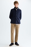 Wool flannel overshirt