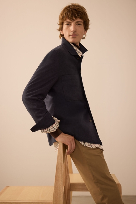 WOOL FLANNEL OVERSHIRT