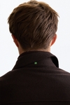 Textured cotton false plain overshirt