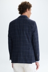 Chaqueta relaxed fit lana cuadro ventana