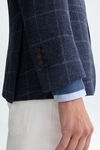 Chaqueta relaxed fit lana cuadro ventana