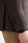 Windowpane check wool relaxed fit blazer