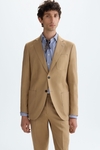Cotton twill relaxed fit suit jacket