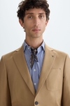 Cotton twill relaxed fit suit jacket