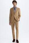 Cotton twill relaxed fit suit jacket