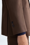 Cotton twill relaxed fit suit jacket