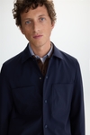 Technical nylon relaxed fit overshirt