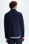 Technical nylon relaxed fit overshirt