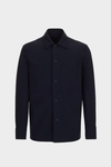 Technical nylon relaxed fit overshirt