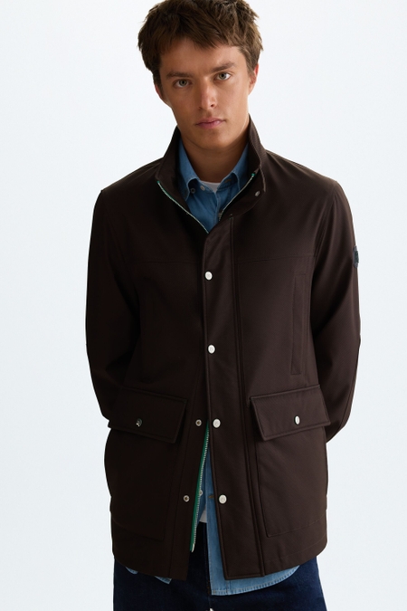 WATERPROOF TEXTURED TECHNICAL PARKA
