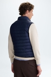 Quilted technical nylon gilet