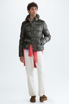 Down-quilted technical nylon jacket