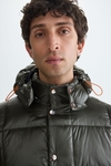 Down-quilted technical nylon jacket