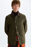 Technical cotton jacket with four pockets