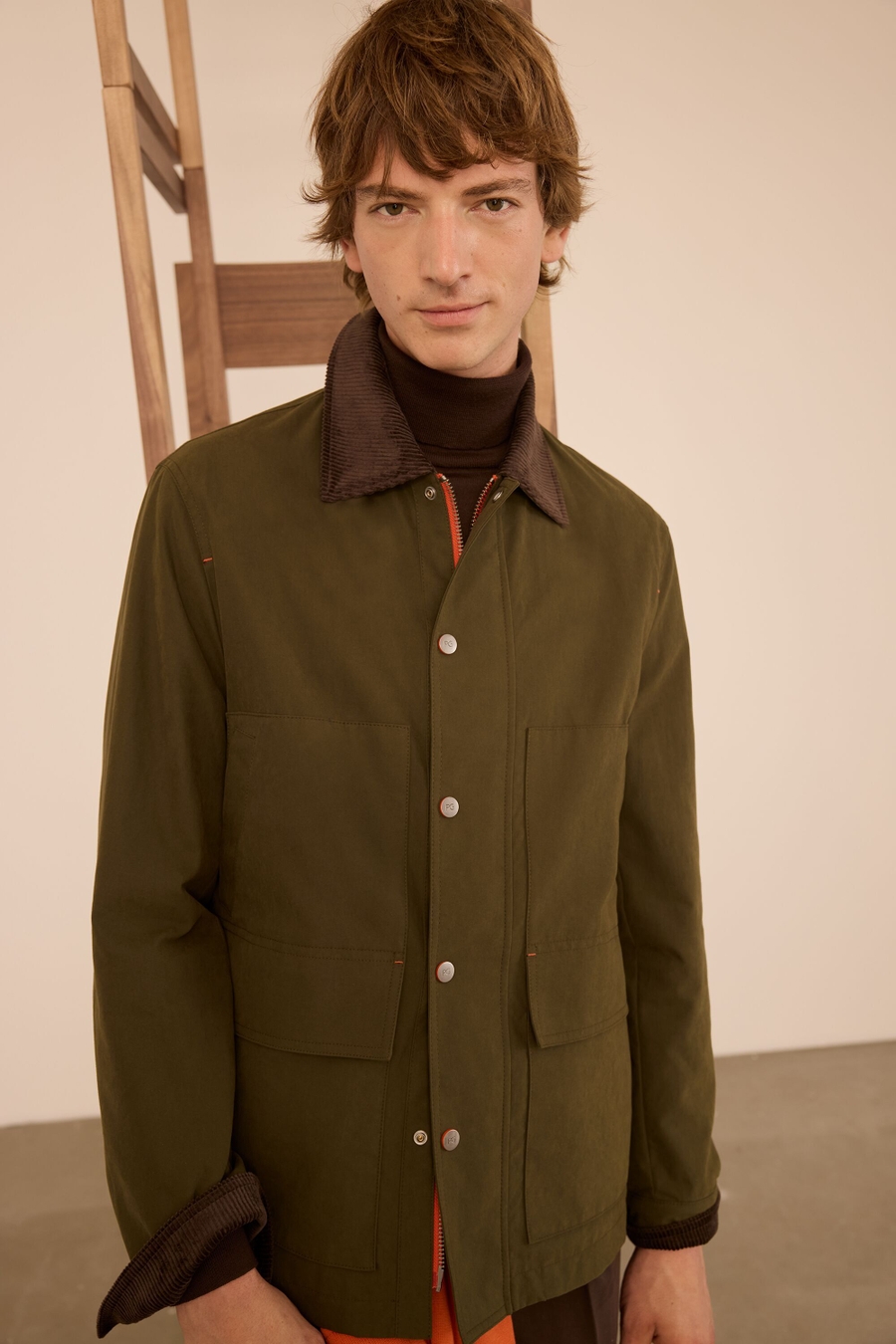 CHAQUETA ALGODÓN TÉCNICO CUATRO BOLSILLOS