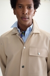 Textured technical nylon overshirt
