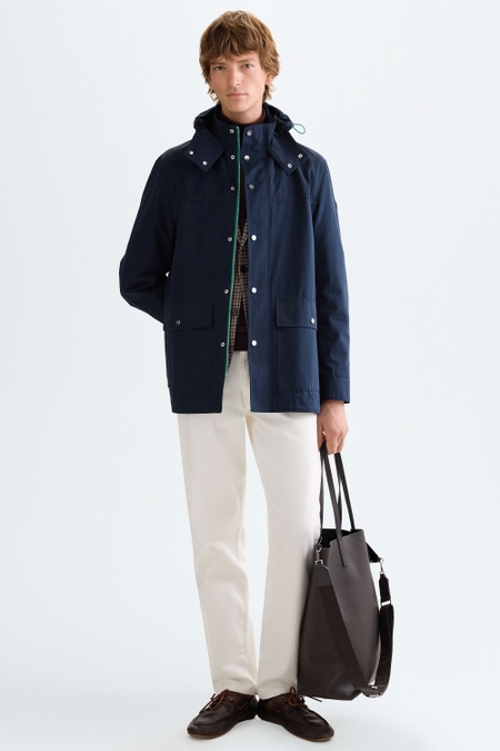 SEMI-WAXED TECHNICAL COTTON PARKA