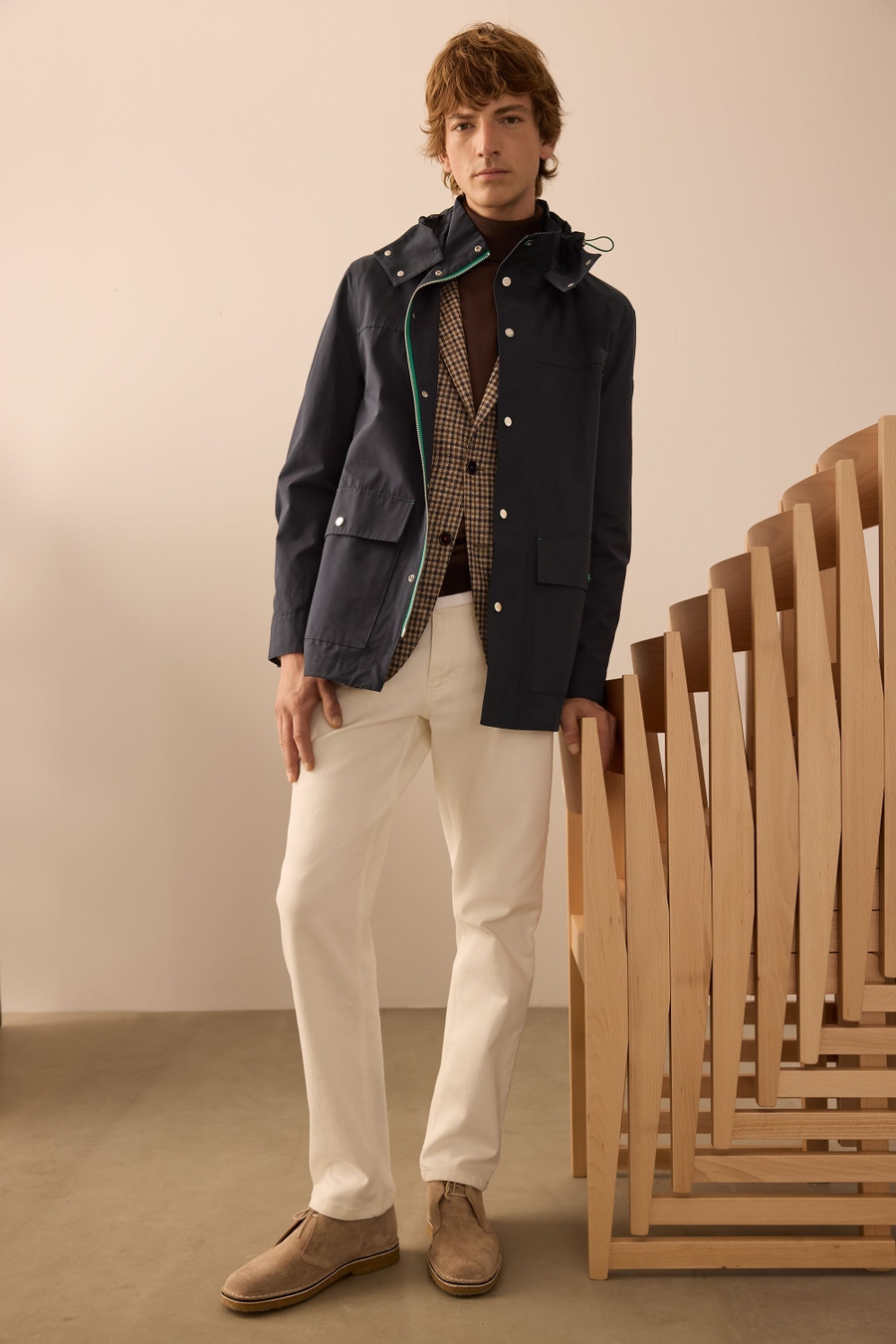 SEMI-WAXED TECHNICAL COTTON PARKA
