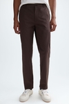 Cotton twill regular fit chino trousers