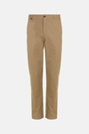 Cotton twill regular fit chino trousers