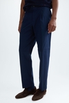 Cotton twill relaxed fit trousers