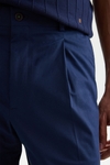 Cotton twill relaxed fit trousers