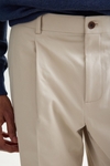 Cotton twill relaxed fit trousers